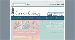 Desktop Screenshot of cityofconroe.org